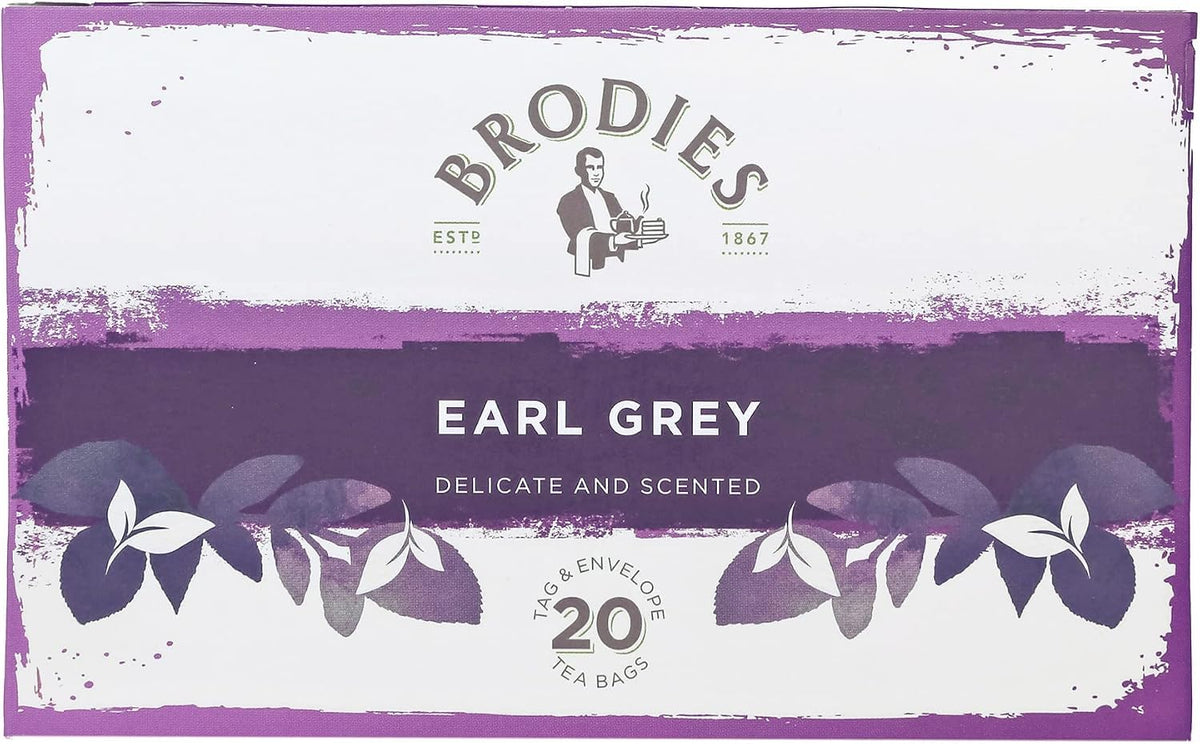 Brodies Earl Grey Tea Bags - 6 Boxes of 20 Tea Bags Each (120 Total) 7