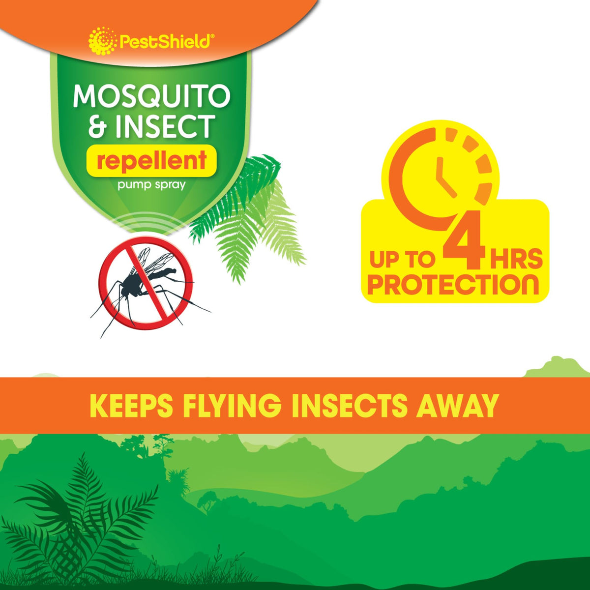 Pestshield Mosquito & Insect Repellent Pump Spray - Up to 4 Hours Protection | 120ml | Eucalyptus Scent 2