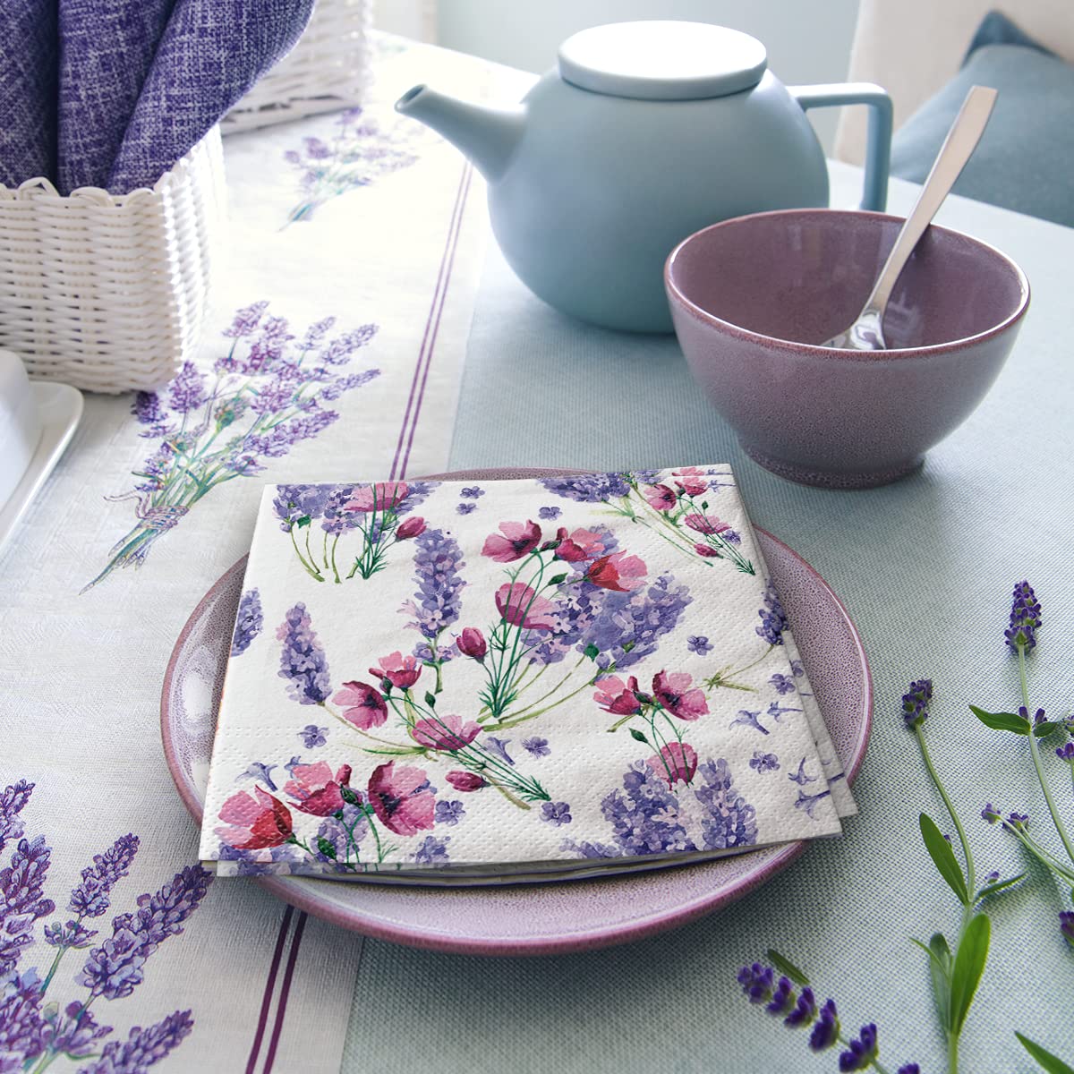 PAW Decor Collection Wild Flowers Napkins - 3-Ply Paper | 33 x 33 cm | 20 Pieces 5