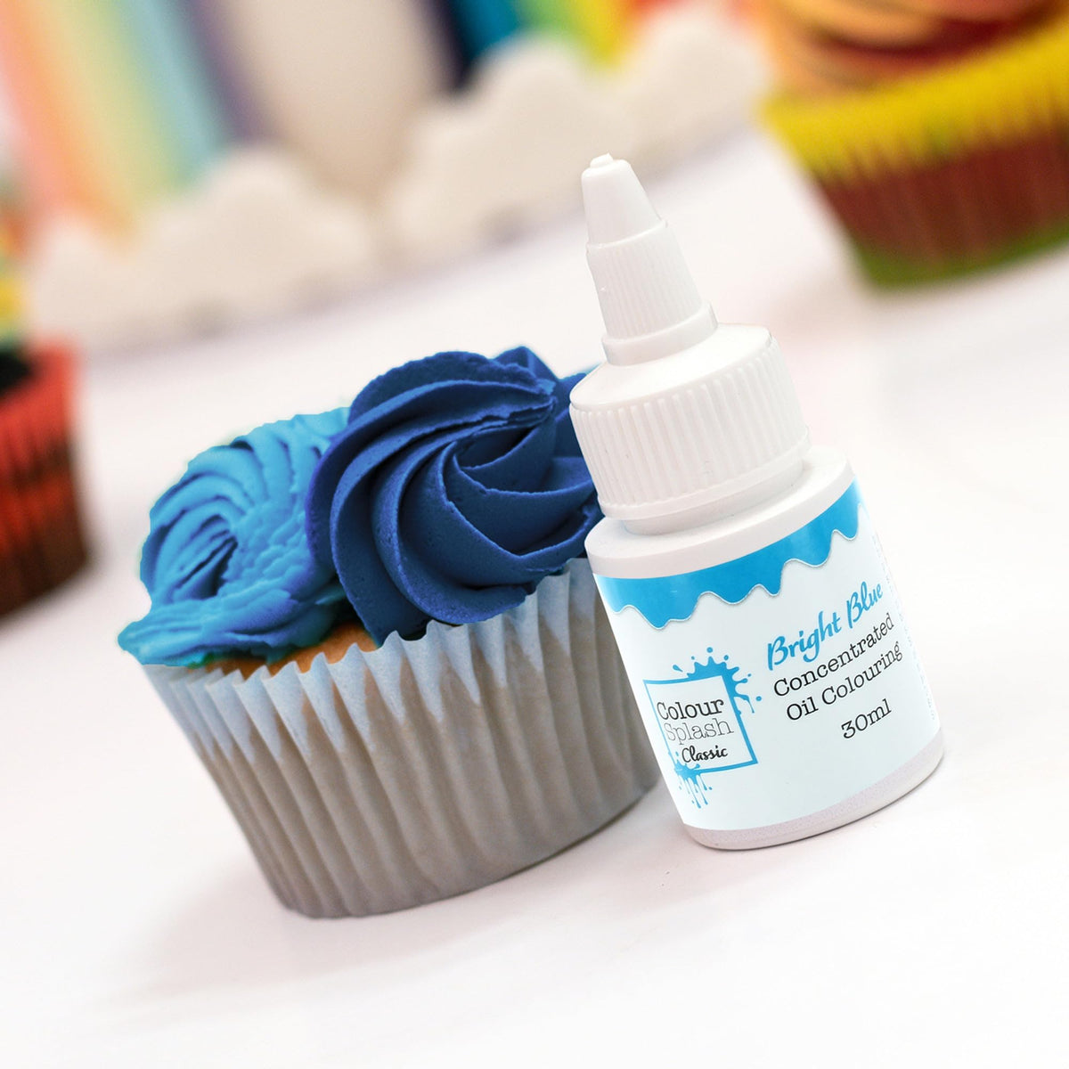Colour Splash Oil Based Food Colouring - Bright Blue | 30ml Bottle