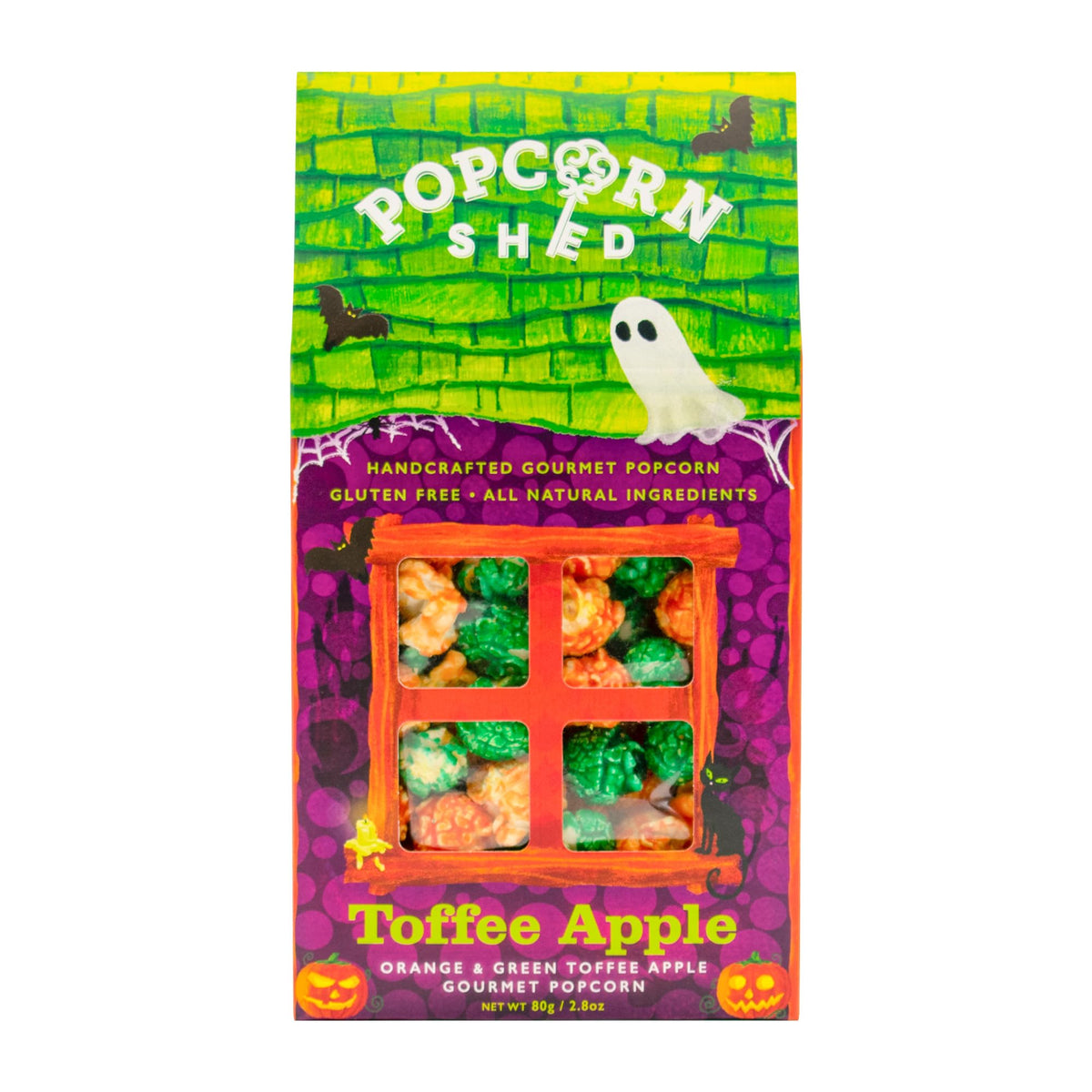 Popcorn Shed Toffee Apple Gourmet Popcorn - Sweet & Tangy Flavour | 80g 1