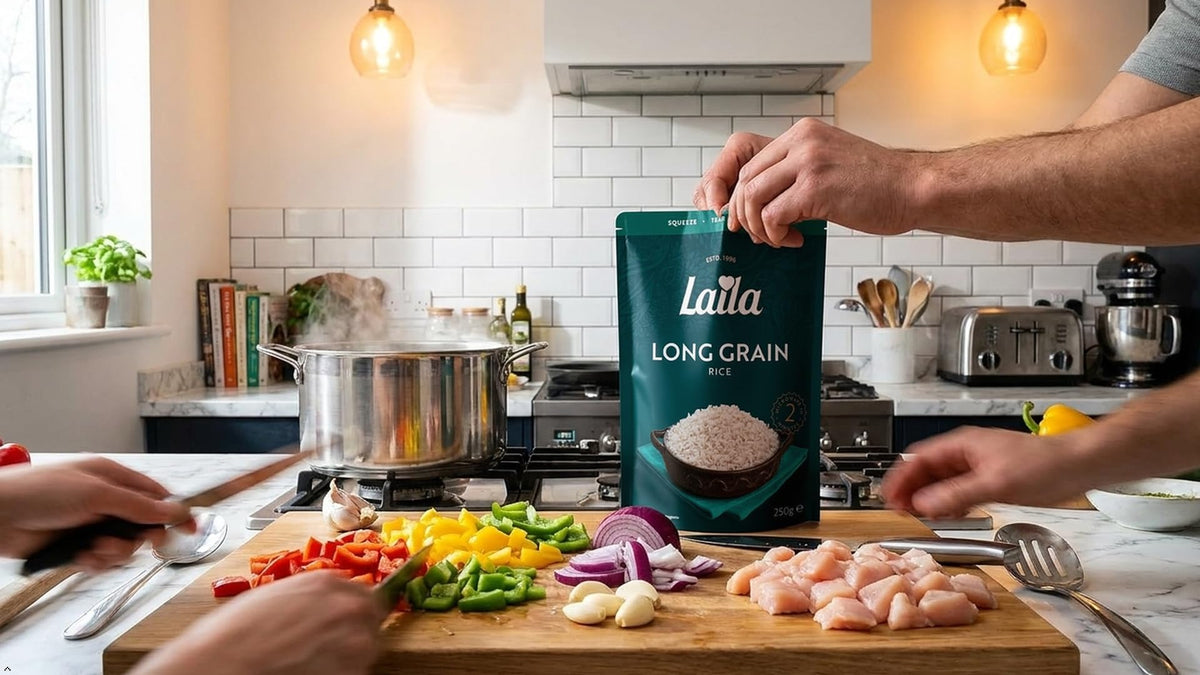 Laila Long Grain Microwave Rice - 6 x 250g Packs | Ready in 2 Minutes 3