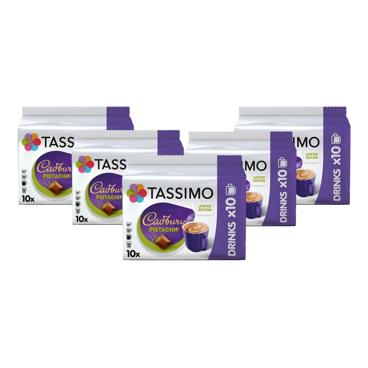 Tassimo Cadbury Pistachio Hot Chocolate Pods - 50 Drinks