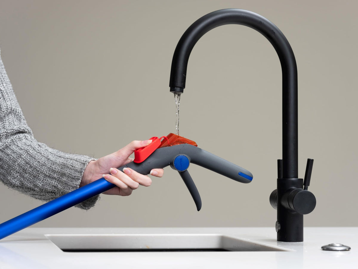 Addis Duo Microfibre Flat Spray Mop - Refillable Water Tank, 360 Swivel Head | Blue Grey 3