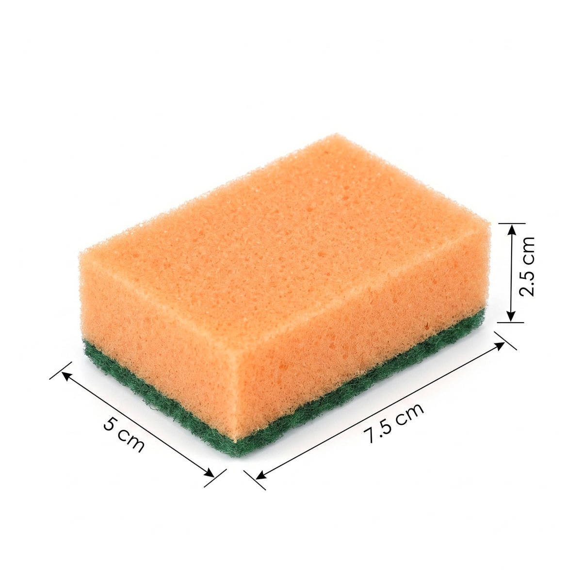 IDEA HOME Ms. KITCHEN Dishwashing Sponge - Dual-Sided Scrubber | Set of 10 | Multicolor
