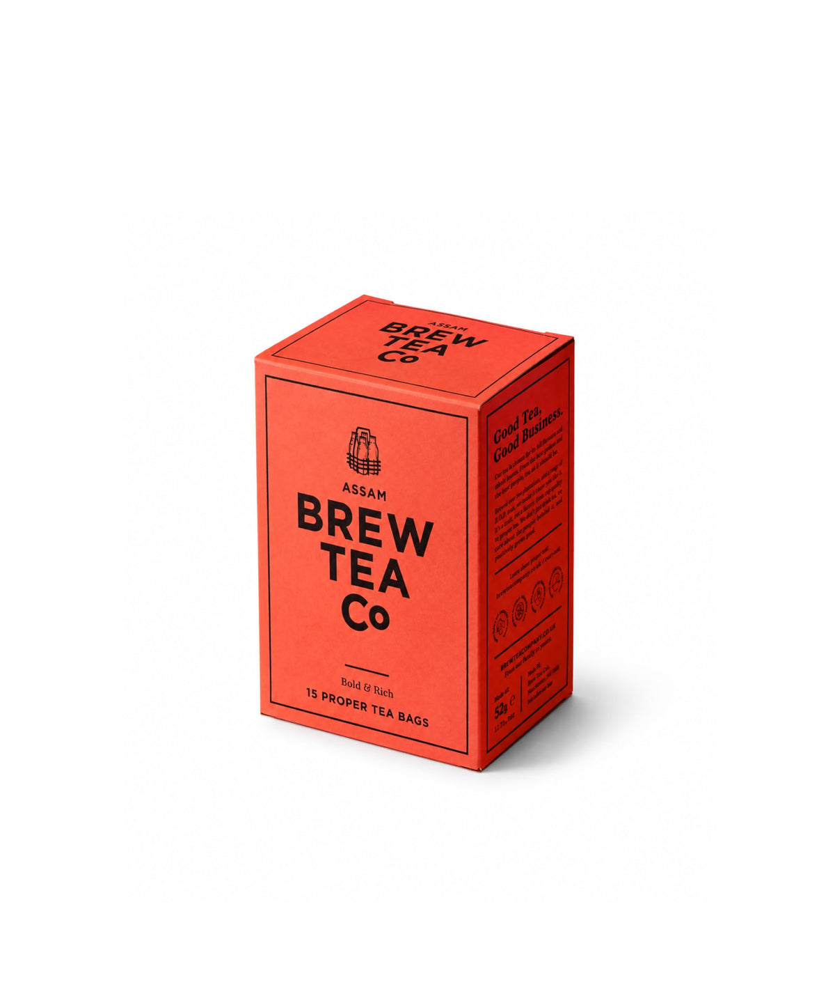 Brew Tea Co Assam Black Tea - Bold & Rich Flavour | 15 Tea Bags 1