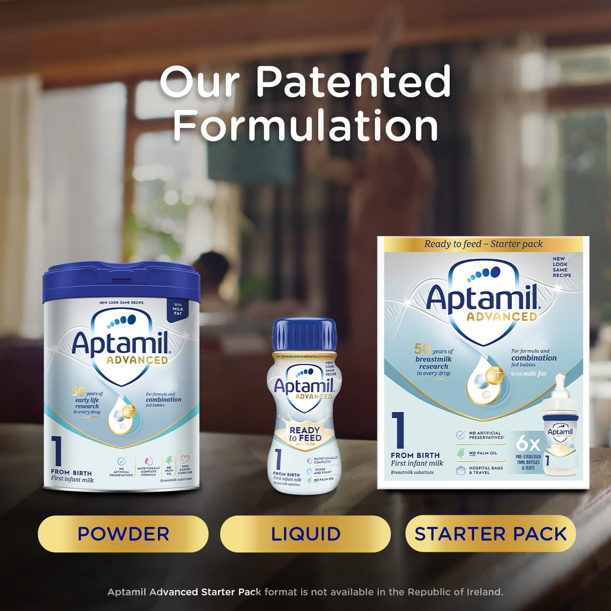 Aptamil Advanced 1 First Baby Milk Formula Starter Pack - Ready to Use Liquid, 420ml 7
