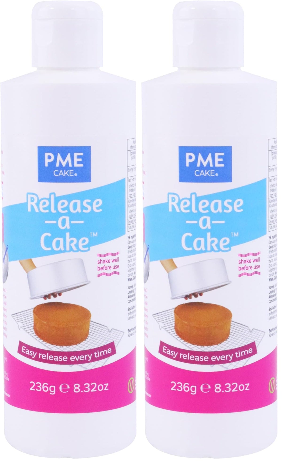 PME ReleaseACake Baking Tin Release Agent - 236g (Pack of 2) 1