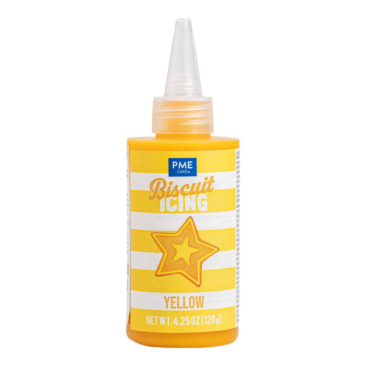 PME Yellow Biscuit Icing - Ready-to-Use Smooth & Vibrant Cookie Decorating Icing | 120g