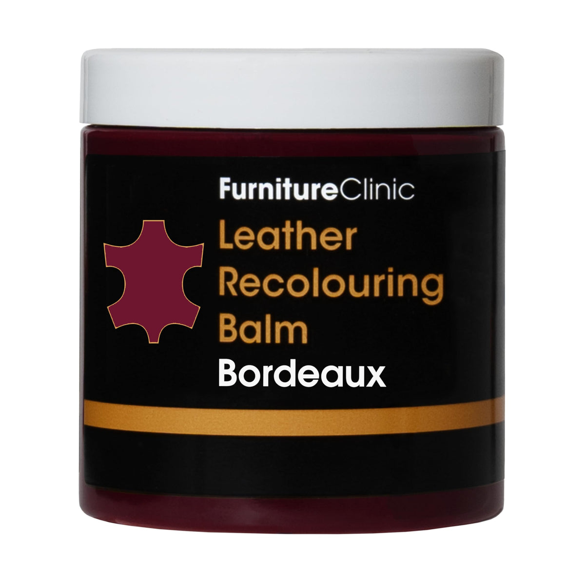 Furniture Clinic Leather Recolouring Balm - Restores Faded & Scratched Leather | 250ml | Bordeaux 1