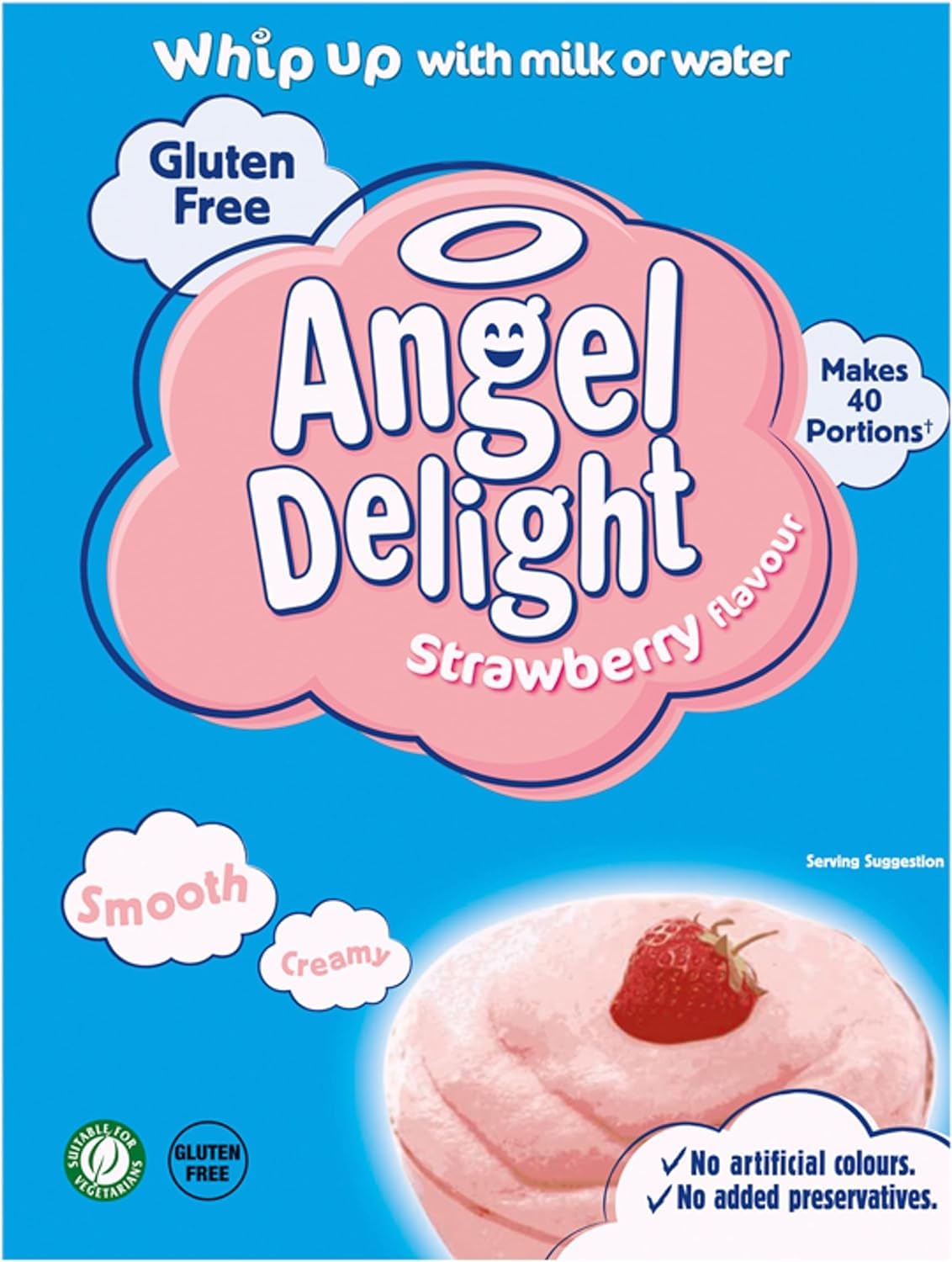 Angel Delight Strawberry Instant Dessert Mix - 600g 6