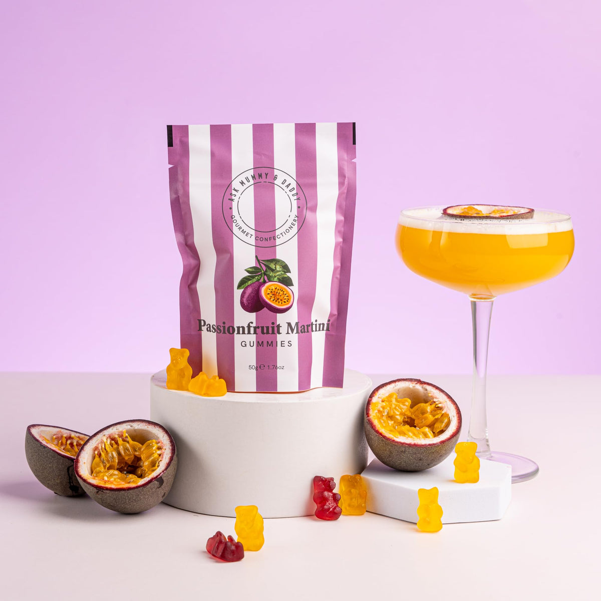 Ask Mummy & Daddy Passionfruit Martini Pouch - 50g