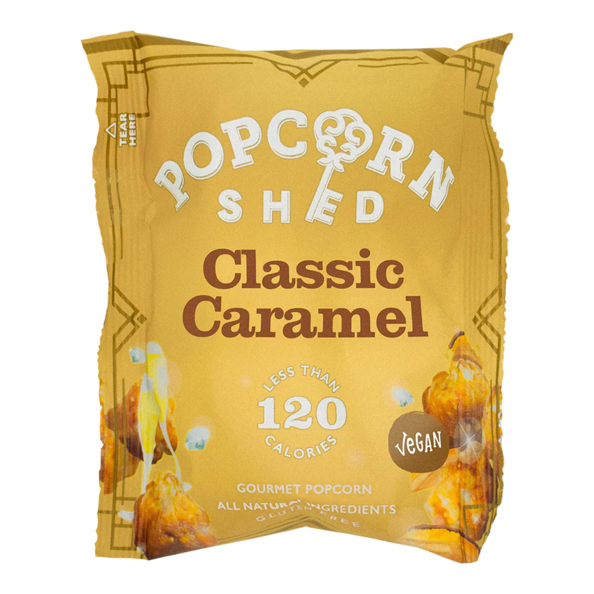 Popcorn Shed Classic Caramel Gourmet Popcorn - Vegan & Gluten-Free | 24g