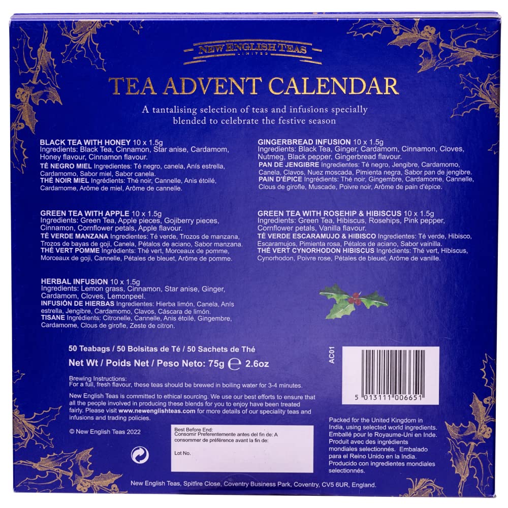 New English Teas Christmas Tea Advent Calendar - 50 Teabags, 25 Days 6