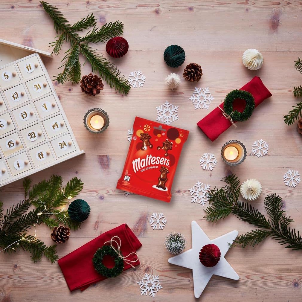 Maltesers Reindeer Chocolate Bar - Honeycomb Malt Filling | 59g | Christmas Edition 4
