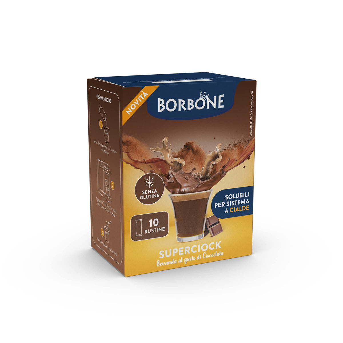 Caffè Borbone SuperCiok Chocolate Drink Mix - 80 Sticks | Instant Hot Chocolate | Made in Italy 9