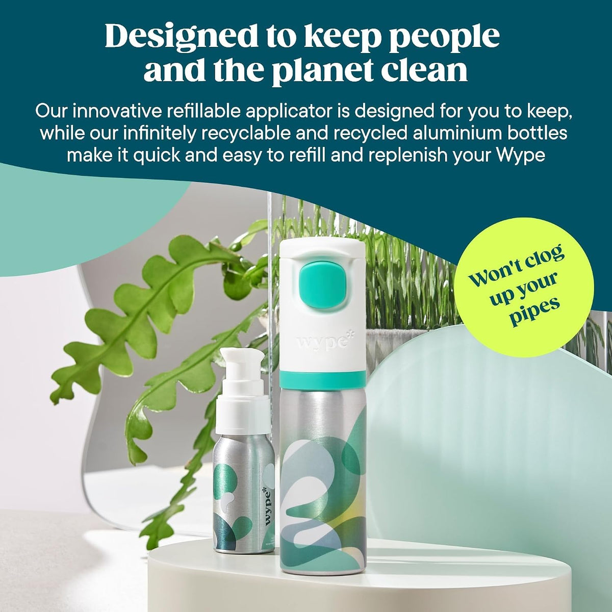 Wype Soothe Toilet Paper Gel Bundle - Sensitive Skin Formula | 200ml Total | Unscented 6