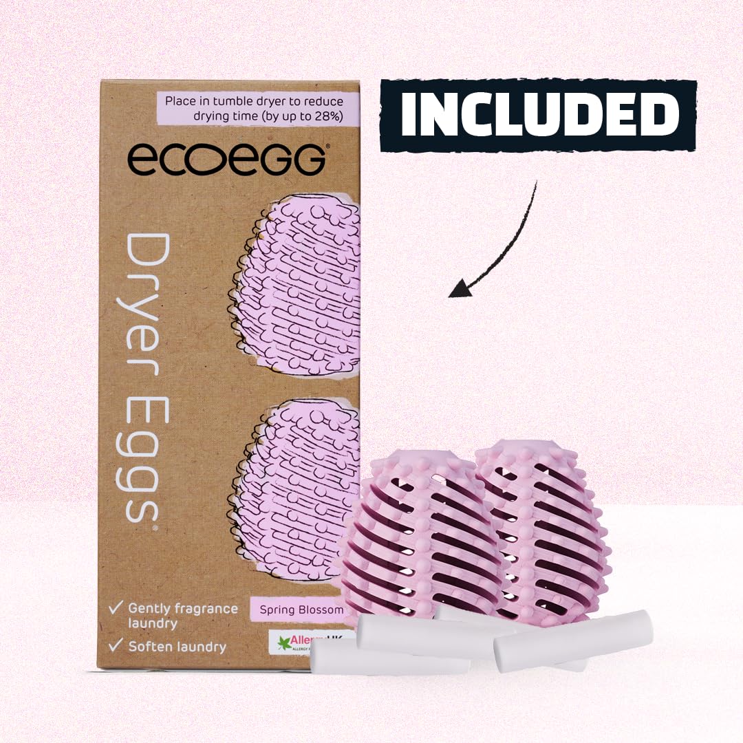 Ecoegg Dryer Eggs - Spring Blossom Scent | Reduces Drying Time by up to 28% | Pack of 4 (8 Count) 3