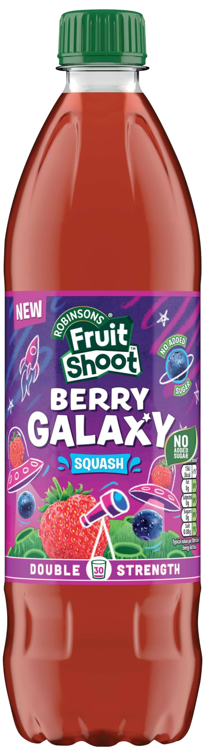 FRUIT SHOOT Berry Galaxy Squash - Double Strength, Strawberry & Blueberry Flavoured - 750 ml (Pack of 2)