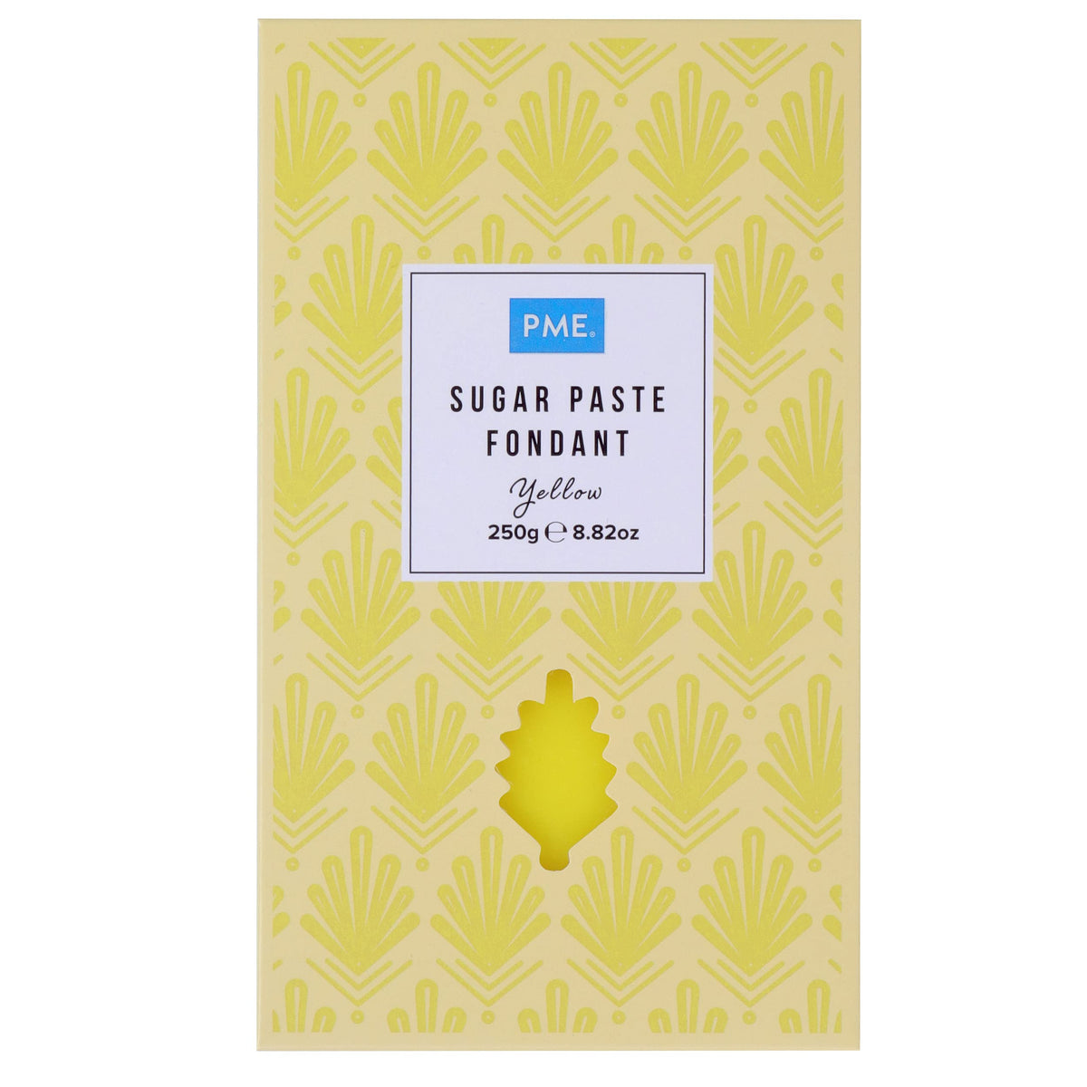 PME Sugarpaste Fondant - Yellow, 250g | Thermo-Tech Feature | Ready-to-Roll 1