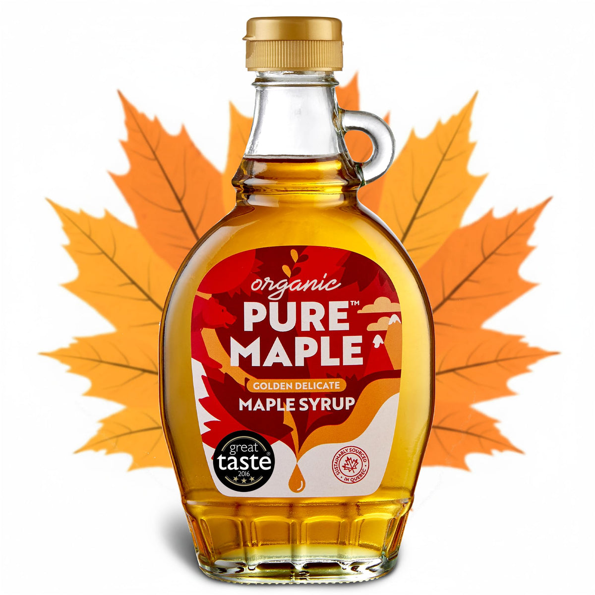 Pure Maple Grade A Golden Delicate Organic Maple Syrup - 236ml