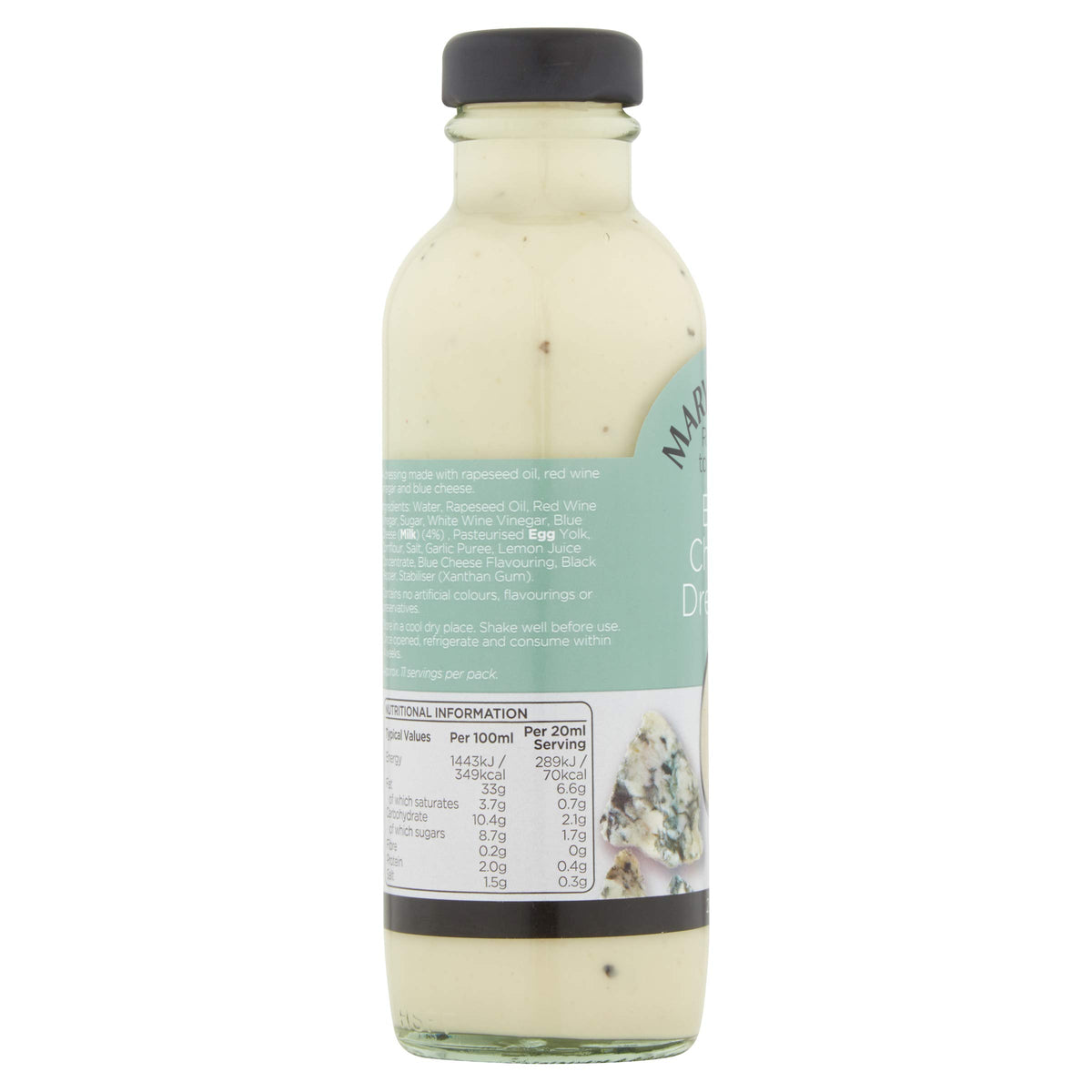 Mary Berry's Blue Cheese Dressing - Rapeseed Oil, Red Wine Vinegar | Pack of 2 x 235 ml | Vegetarian Society Approved