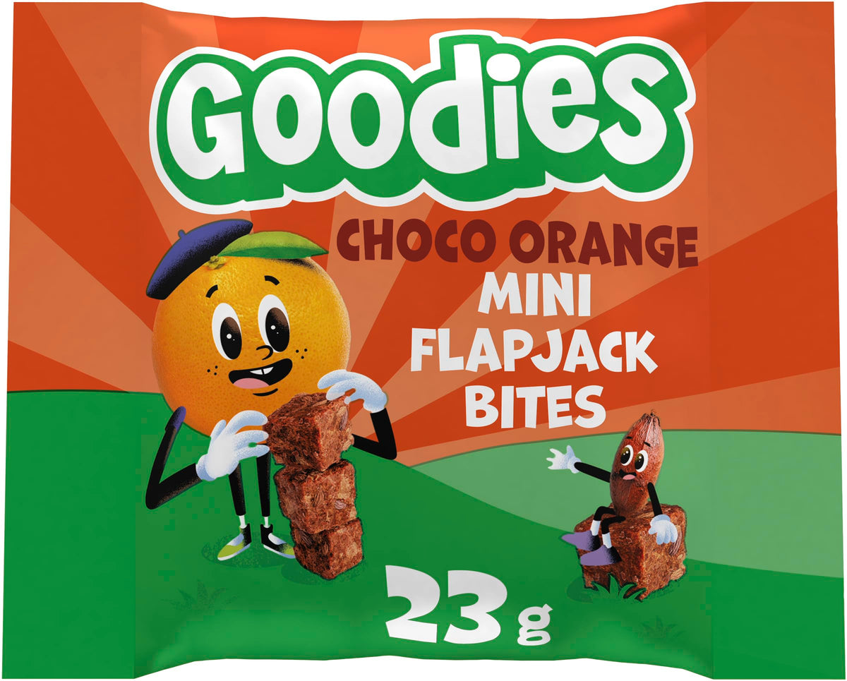 Goodies Choco Orange Mini Flapjack Oat Bar Bites - High Fibre, 16 Bites 3