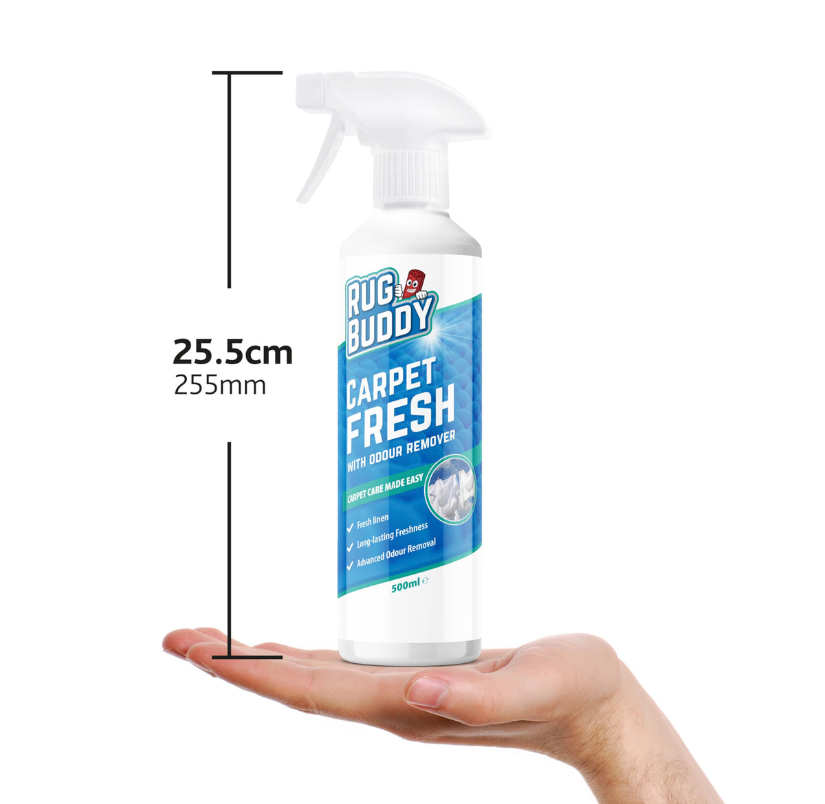Rug Buddy Carpet Fresh Odour Remover - 500ml Lemon Scent 8