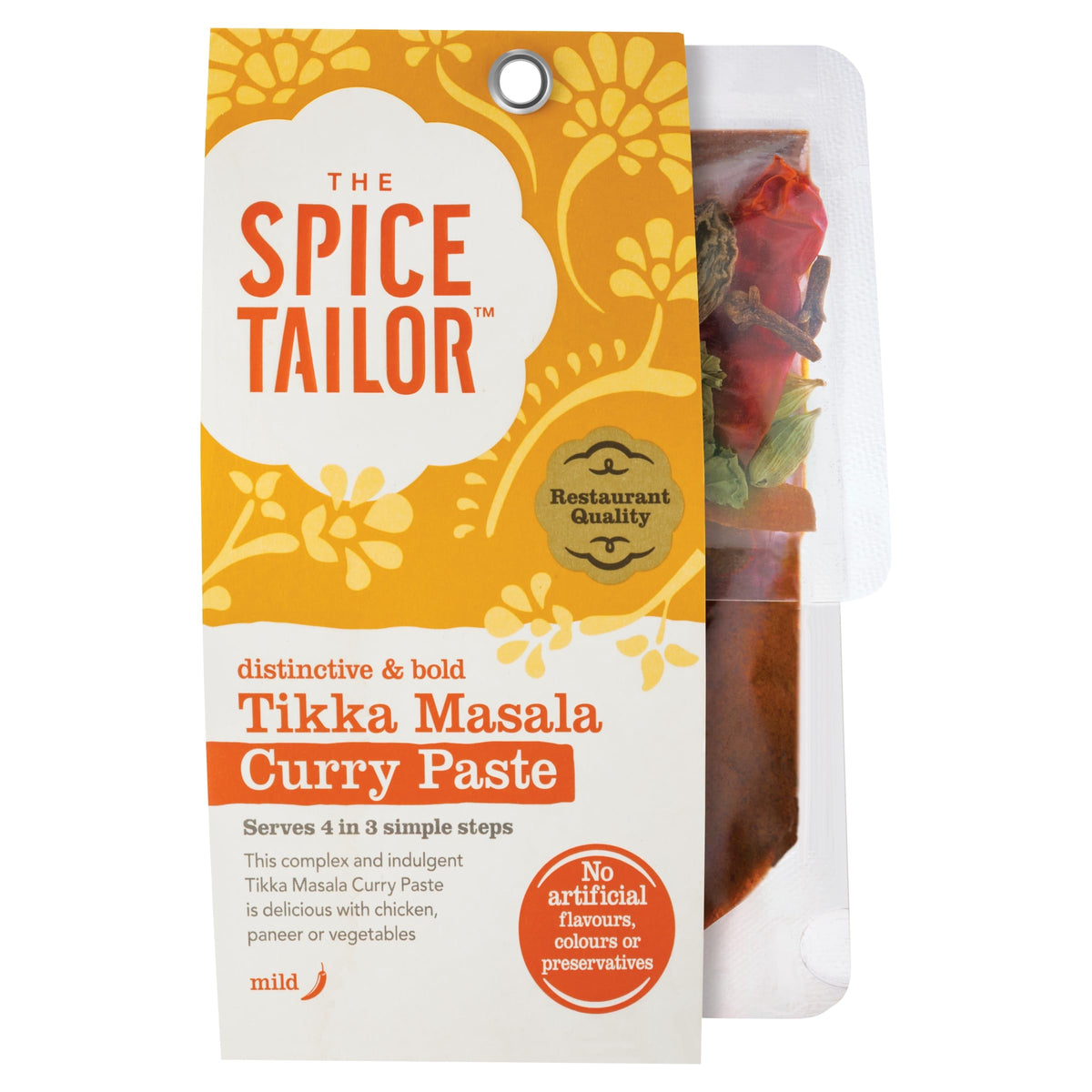 The Spice Tailor Tikka Masala Curry Paste - Pack of 7 Pouches | Mild-Medium Spice | Authentic Indian Flavours