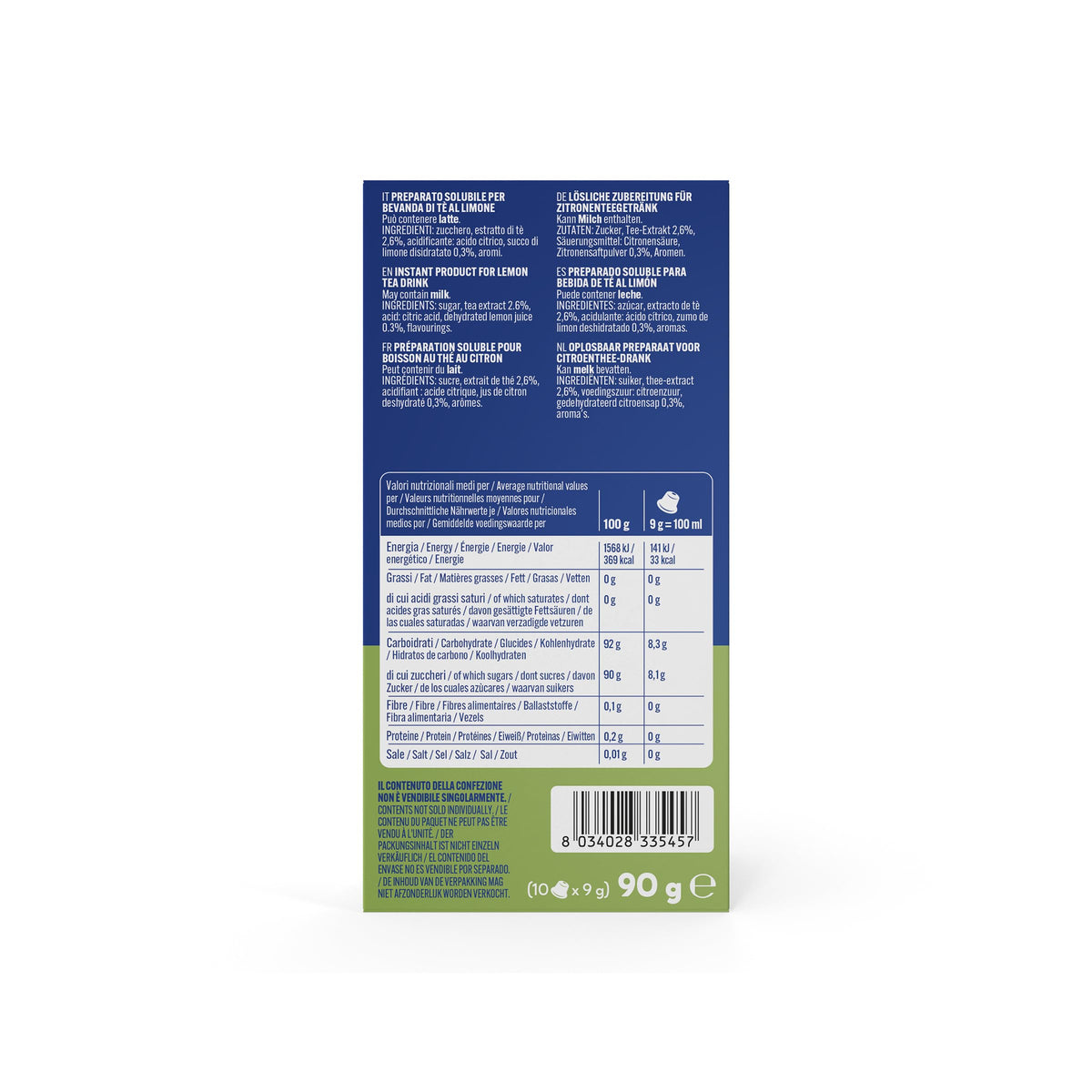 Caffè Borbone Lemon Tea Capsules - 60 Count | Gluten-Free | Nespresso Compatible