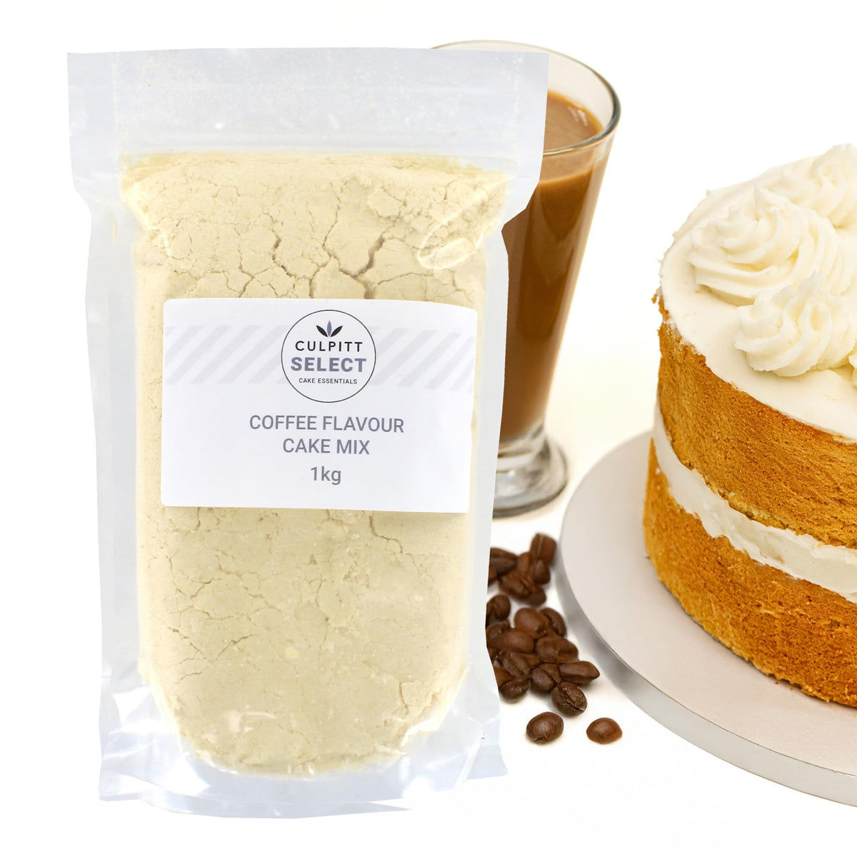 Culpitt Select Coffee Flavour Cake Mix - 1kg Bag | Makes 2 x 8" Cakes