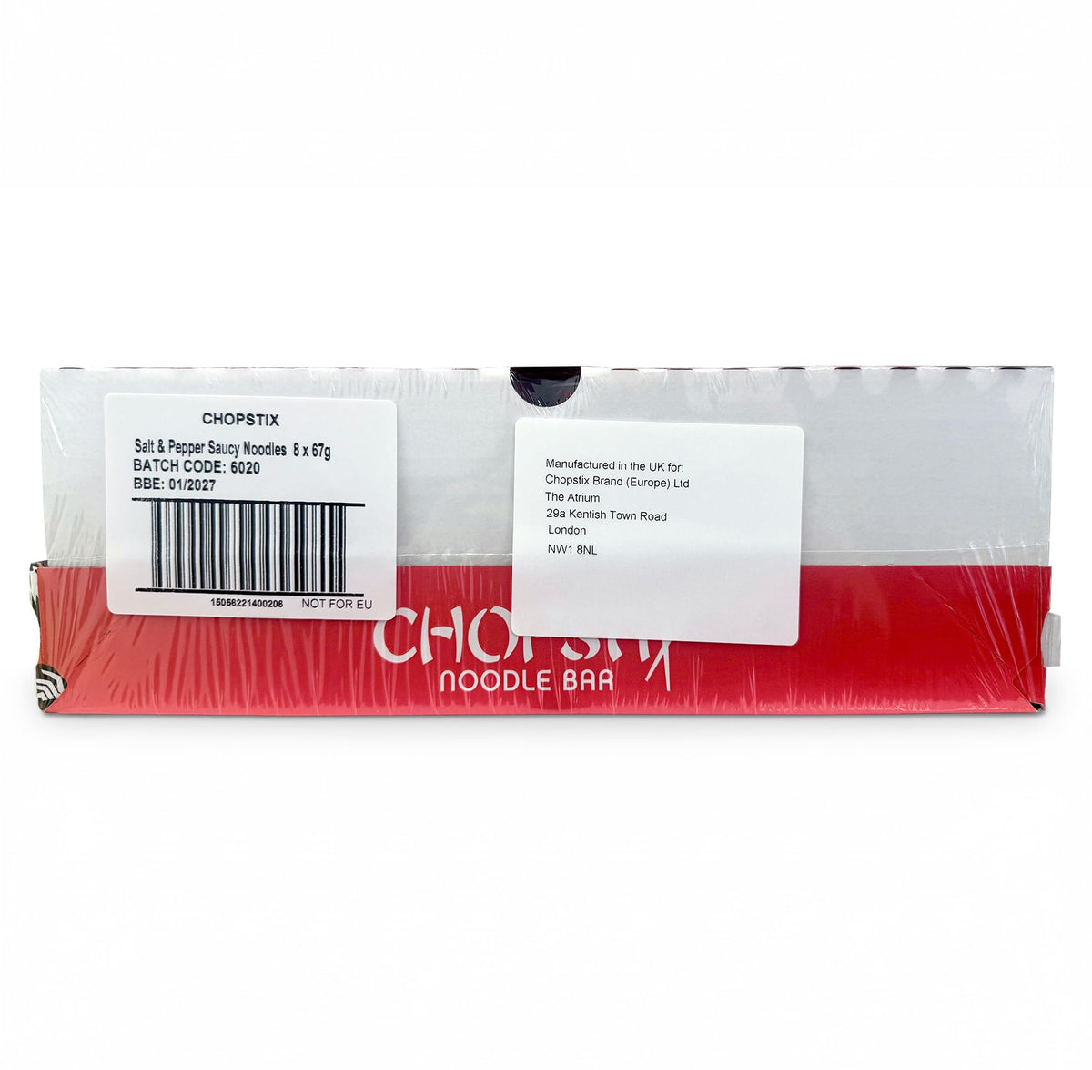 Chopstix Salt & Pepper Saucy Noodles - Medium-High Heat | 8 x 67g