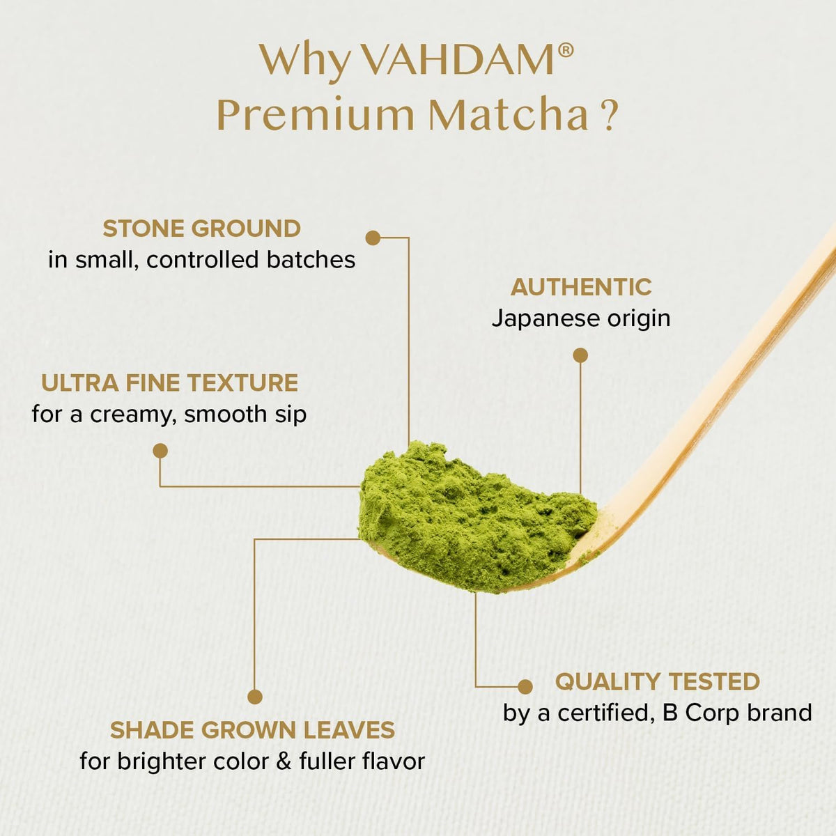 VAHDAM Premium Matcha Green Tea Powder - Smooth, Mild Taste | 50g | Shizuoka, Japan Origin 3