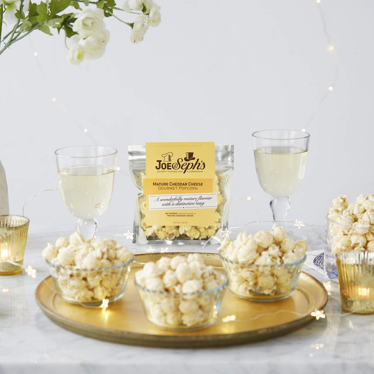 Joe & Seph's Savoury Popcorn Tasting Selection - 5 Flavours | 5 x 30g Pouches | Handmade in Great Britain