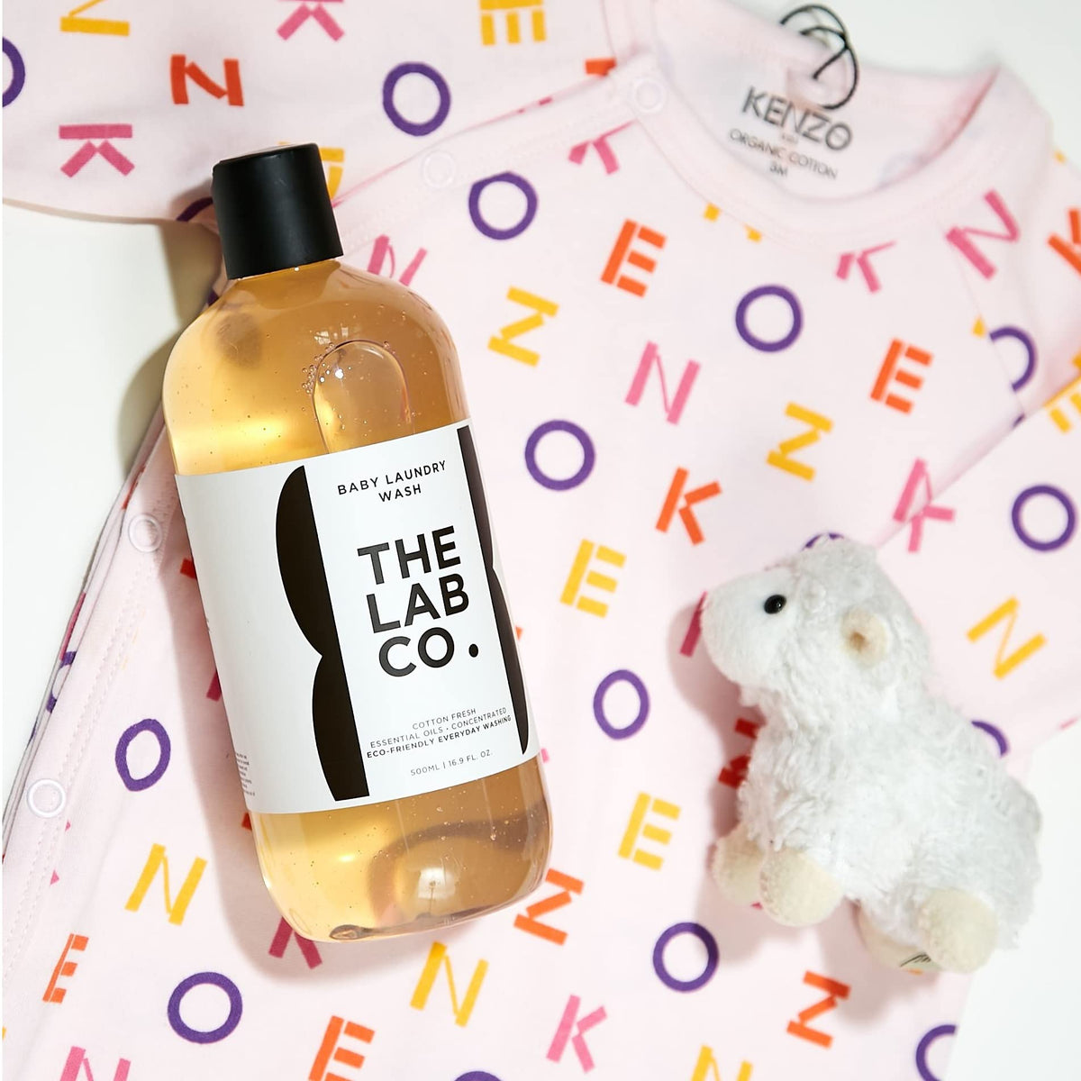 The Lab Co. Baby Wash - Gentle Non-Bio Liquid Detergent for Sensitive Skin | 300ml Cotton Fresh Scent 4