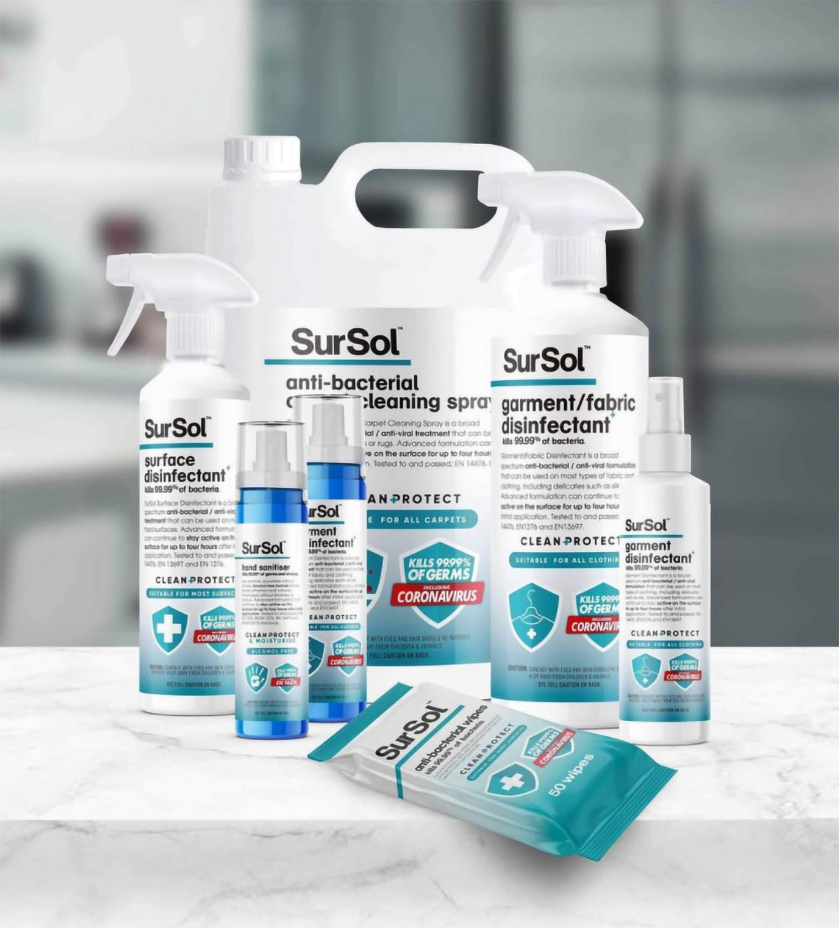 SurSol Surface Disinfectant - Hospital Grade Antibacterial Cleaner | 100 ml | Unscented 3