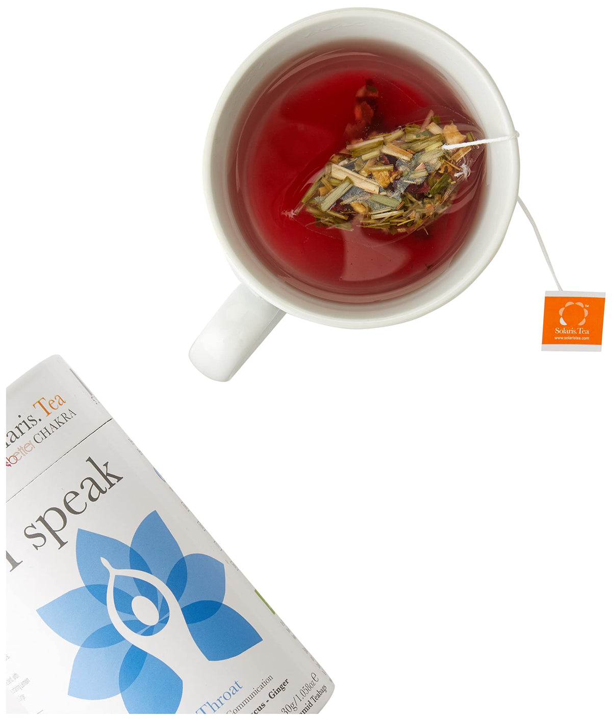 Solaris Tea I Speak Throat Chakra Herbal Tea - Caffeine-Free, Citrus Notes | 15 Biodegradable Teabags 5