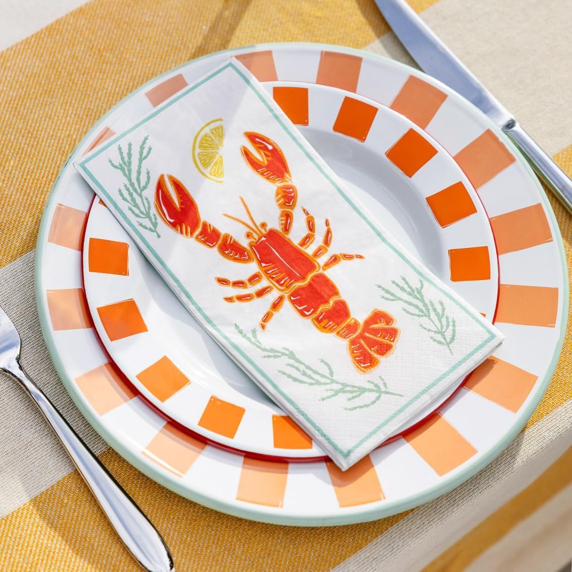 Talking Tables Lobster Napkins - Pack of 16 | Paper | Standard Size 2