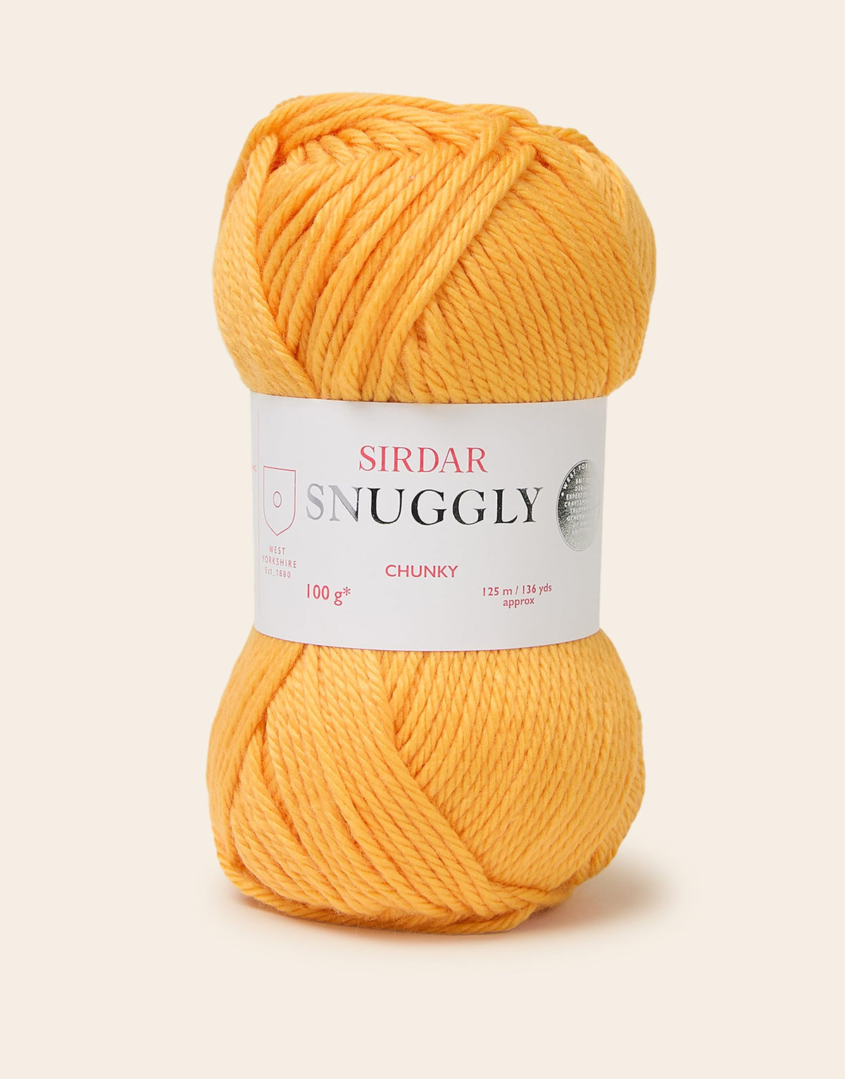 Sirdar Snuggly Chunky Yarn - Custard, 100g Skein | 55% Nylon, 45% Acrylic 1