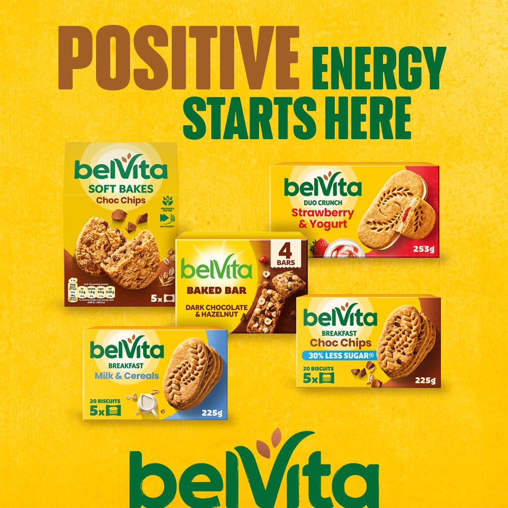 belVita Soft Bakes Golden Oats - 5 Wholegrains, Sustained Energy | 6 x 250g 6