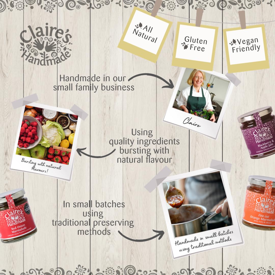 Claire's Handmade Lakeland Farmhouse Chutney - Gently Spiced Tomato & Apple | 2 x 200g Jars 5