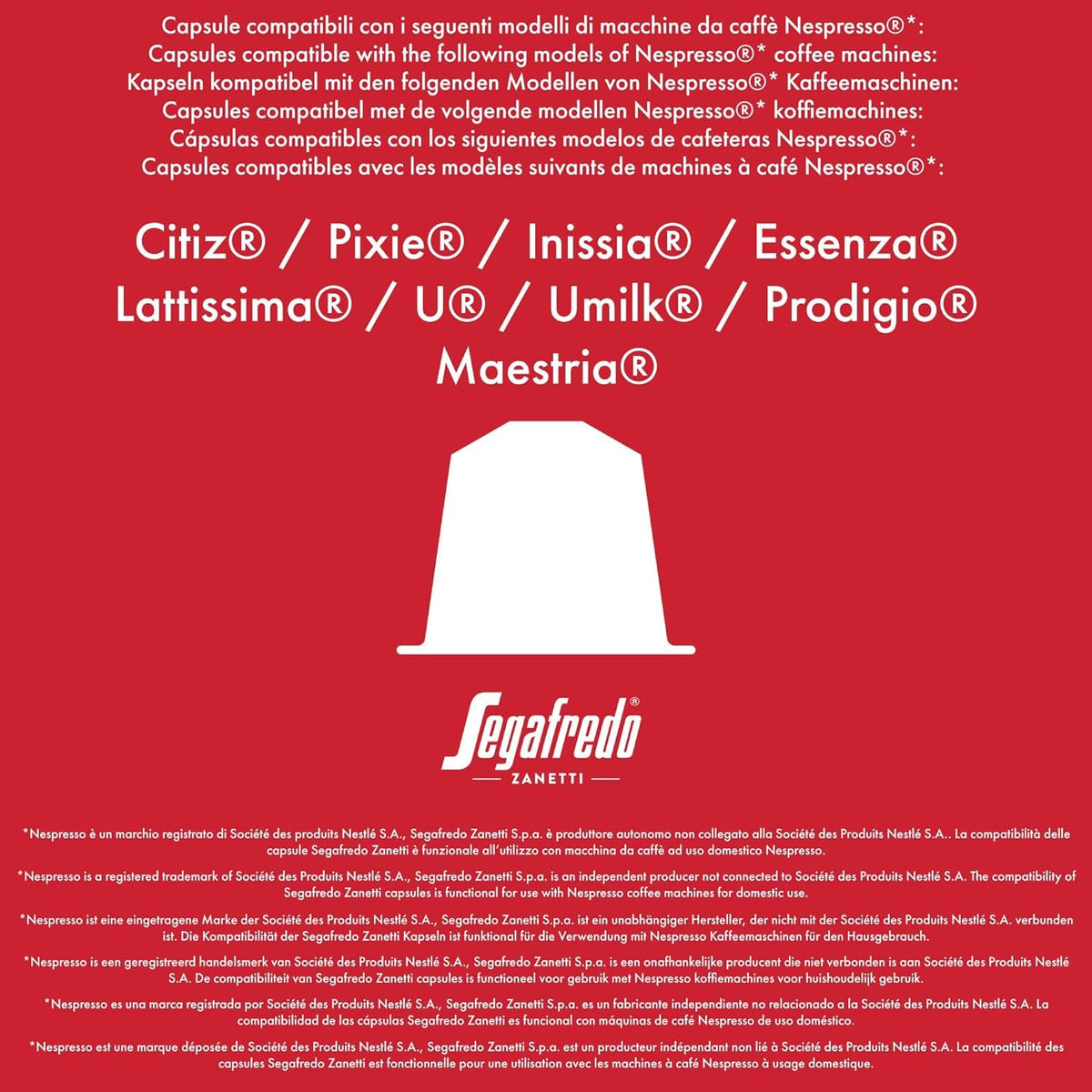 Segafredo Zanetti Aluminum Line Decaffeinated Capsules - Intensity 7 Medium Roast | 10 Count 7