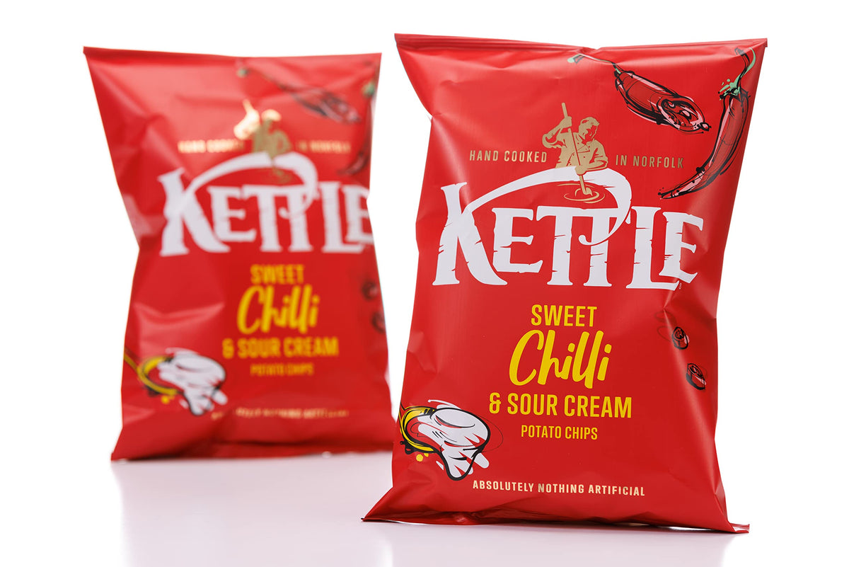 Kettle Sweet Chilli & Sour Cream Potato Chips Multipack - 4 x 130g Bags