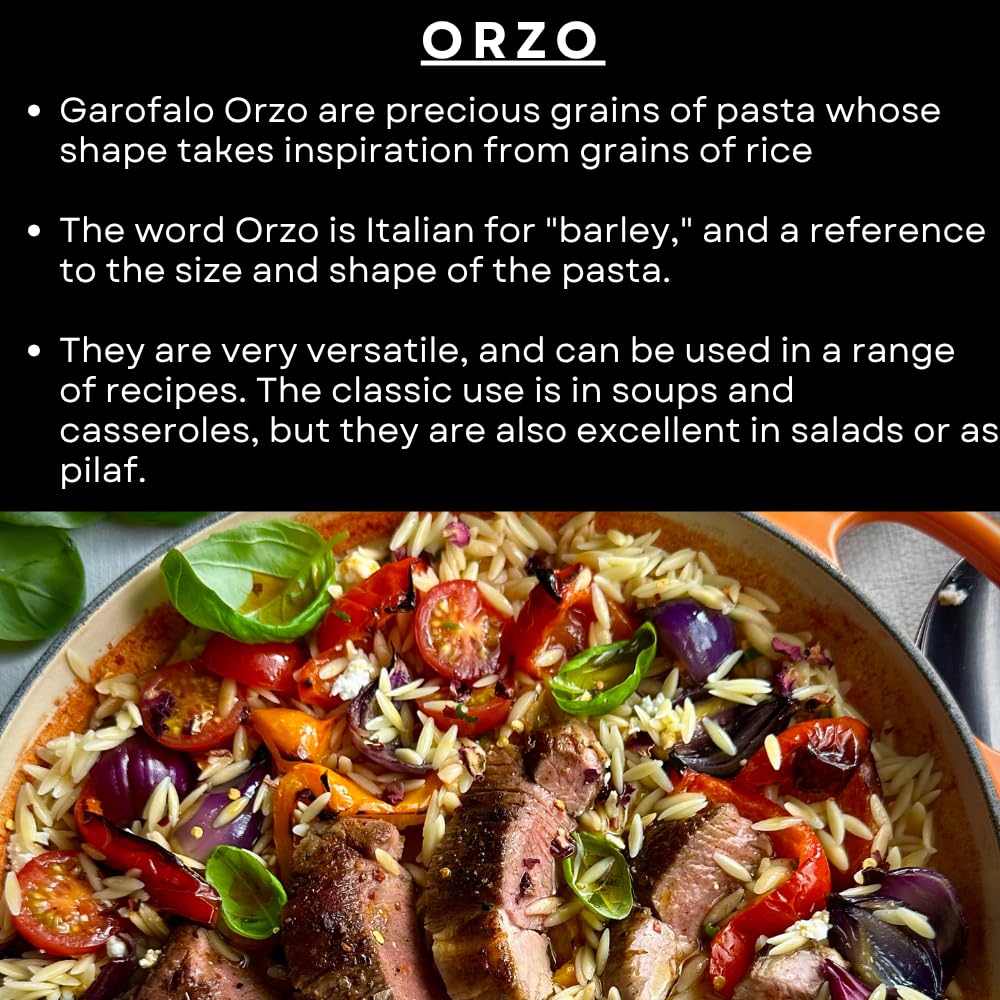 Garofalo Orzo Pasta - 1kg (Pack of 2 x 500g) 3