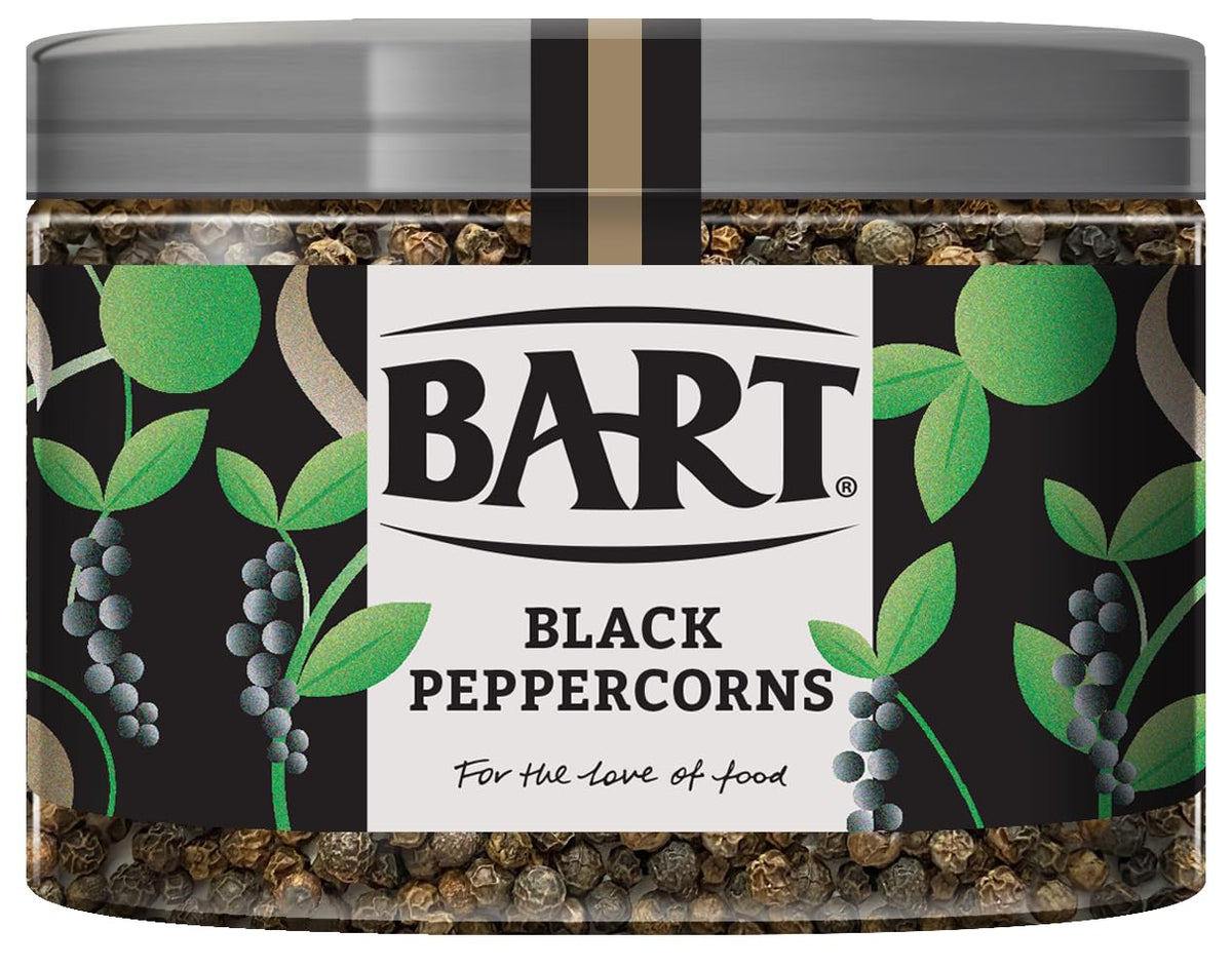 BART Black Peppercorns - Large Jar | 270g | Hot & Spicy