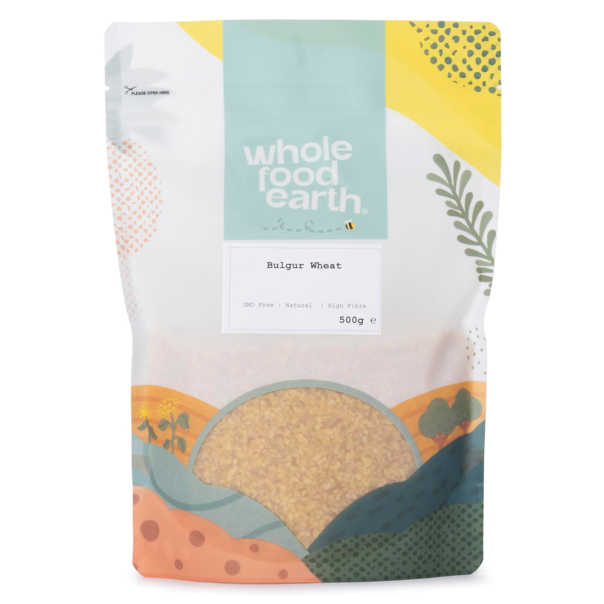 Wholefood Earth Bulgur Wheat - 500g | High Fibre | Natural | GMO Free 1
