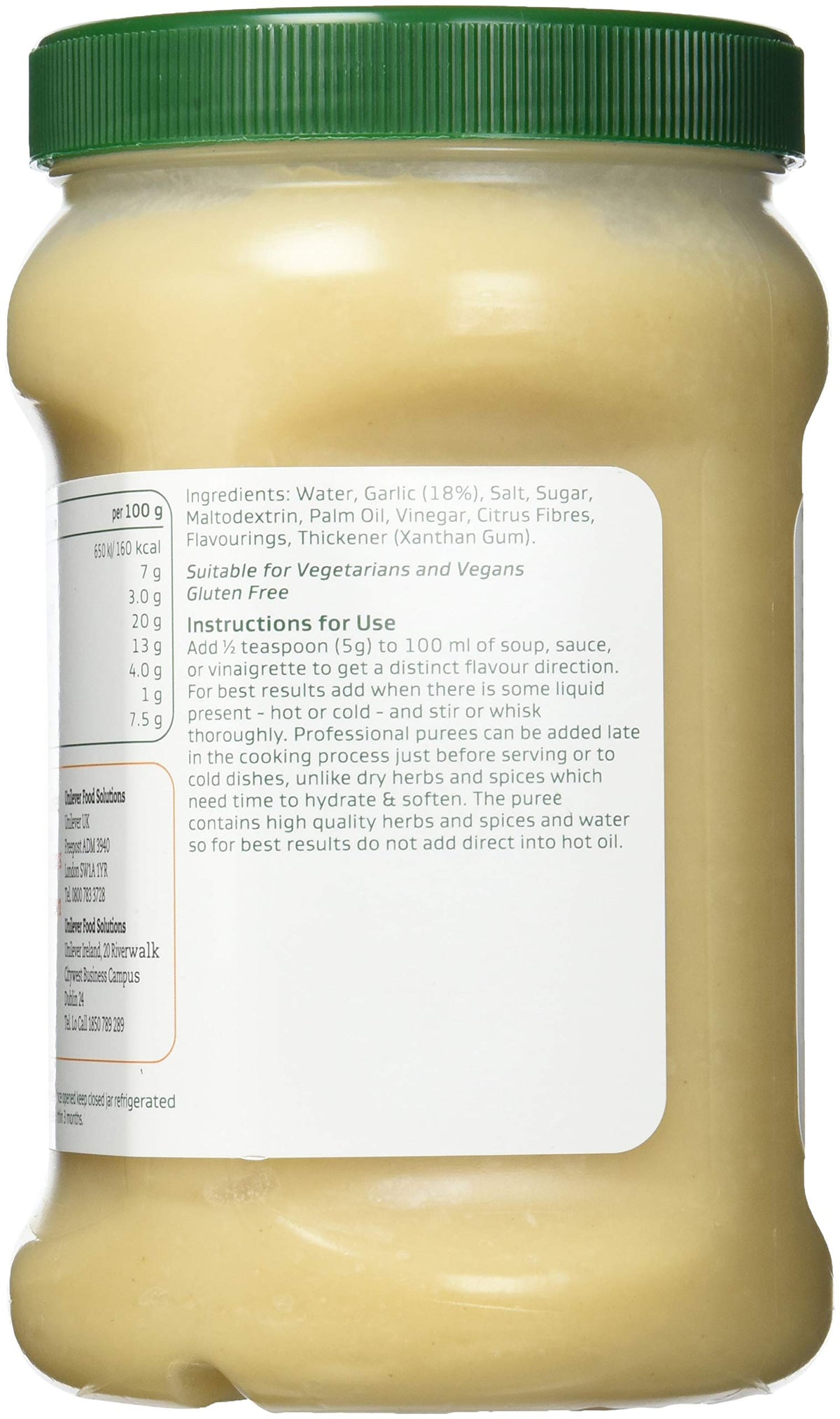 Knorr Professional Garlic Paste - Gluten Free, Vegan, Vegetarian - 750g 3