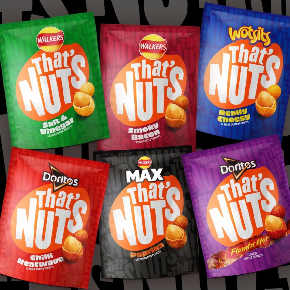 That's Nuts Walkers MAX Paprika Sharing Coated Peanuts - Case of 8 x 160g 6