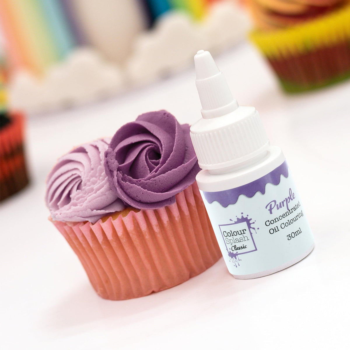 Colour Splash Oil Based Food Colouring - Purple | 30ml Bottle