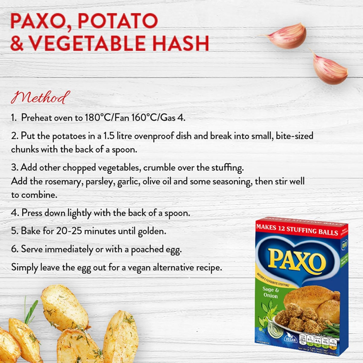 Paxo Sage & Onion Stuffing Mix - 340g Box (Pack of 8) 4